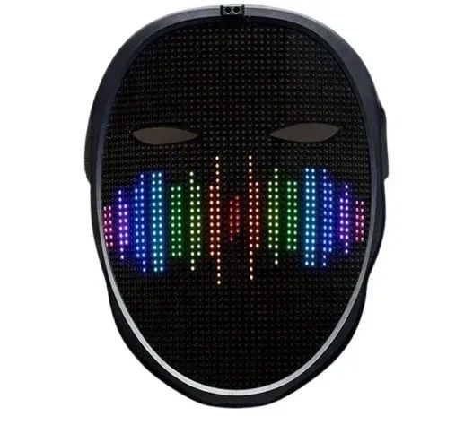 Светодиодная Маска с анимацией Bluetooth Shining Mask APP LCD | Зображення 4