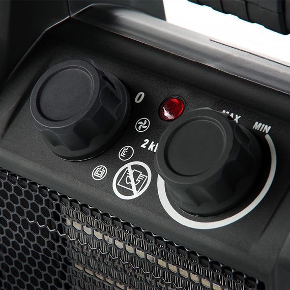 Тепловентилятор электрический с керамическим нагревателем СFH-20 140м³/ч, 2.0кВт APRO | Зображення 2