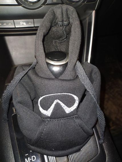 Чохол кофта Худі аксесуар на КПП  Car Hoodie INFINITI інфініті чорний подарунок автомобілісту 10070