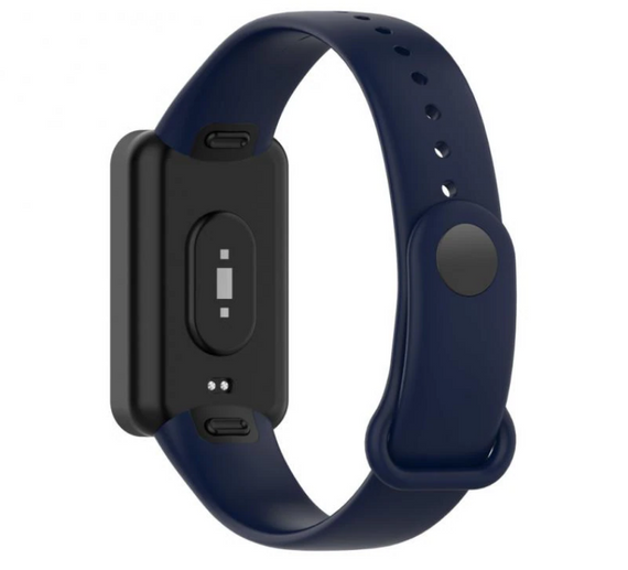 Силіконовий ремінець Primo для фітнес браслета Xiaomi Redmi Smart Band Pro (M2101B1 / BHR5501GL) - Dark Blue | Зображення 2