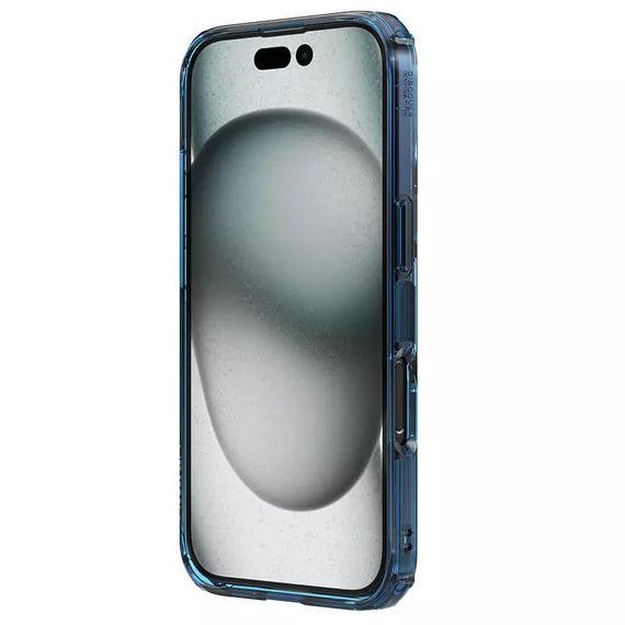 TPU чохол Nillkin Nature Pro Series для Apple iPhone 16 (6.1") Синій (прозорий) | Зображення 3