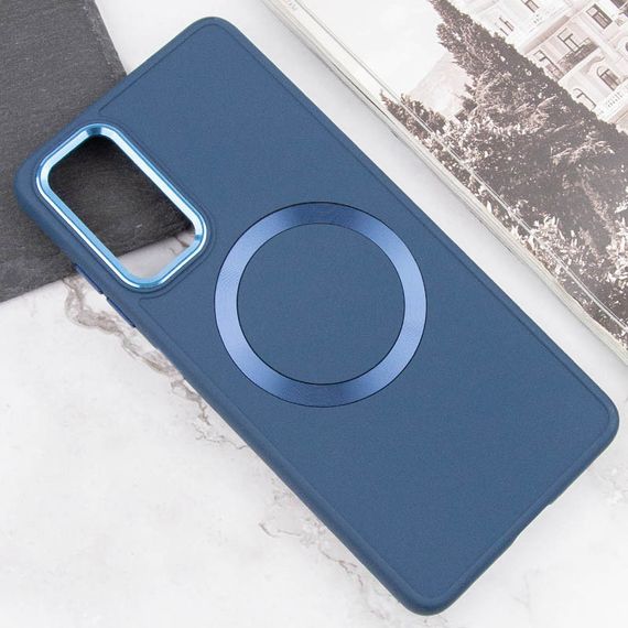 TPU чохол Bonbon Metal Style with MagSafe для Samsung Galaxy A25 5G Синій / Cosmos Blue | Зображення 2
