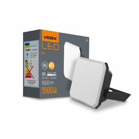LED Прожектор 20W 5000К 220V чорний VLE-F3-0205B F3 Videx