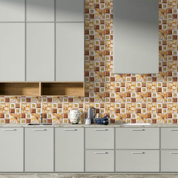 Декоративна ПВХ плитка на самоклейці 300х300х5мм Масляні фарби, ціна за 1 шт. (СПП-608) SW-00001138 | Зображення 4