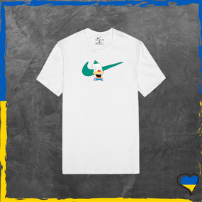 Футболка унісекс Nike найк футболка з бавовни базова Білий, XS/S