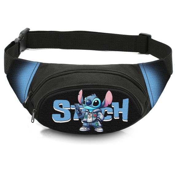 Сумка-бананка детская с принтом Стич поясная сумка для мальчика (4637)