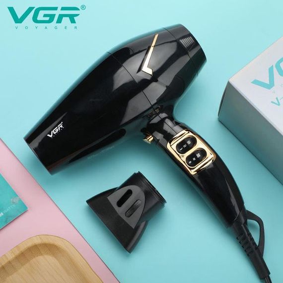 Мощный электрический профессиональный фен для волос VGR V-423 1800-2200W, Женский фен для волос | Зображення 5