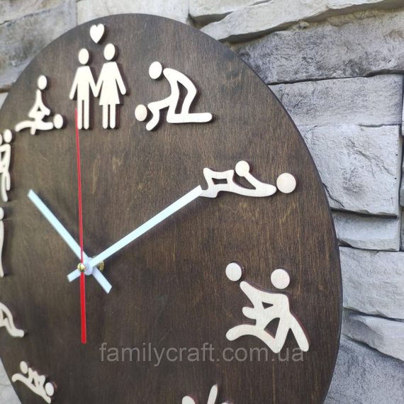 Настенные деревянные часы с бесшумным механизмом | Зображення 1