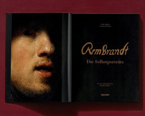 Рембрандт книга с набором автопортретов Rembrandt. Die Selbstporträts. Marieke de Winkel живопись книги | Зображення 1