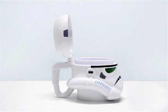 Чашка Кухоль Келих Пластиковий Star Wars 3D Plastic Штурмовик (Біла) | Зображення 5