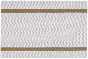 Набір 4 сервірувальних килимка Casual 30х45см, плейсмат (підтарільники), бежевий, смуги