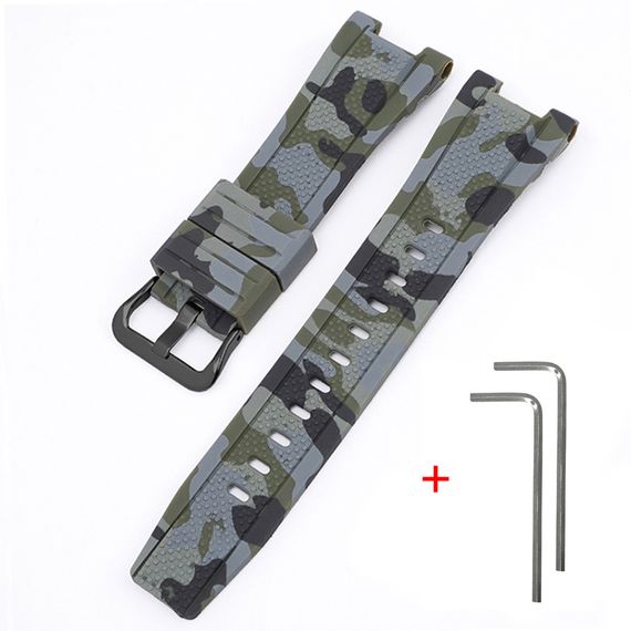 Ремінець для Casio G-Shock GST-W300 Camo Green BK