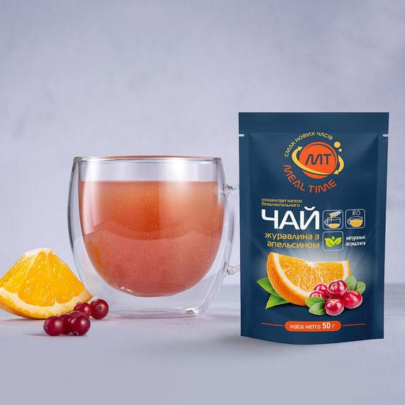 Чай концентрувань Meal time «журавлина апельсин» 50 г*12шт | Зображення 1