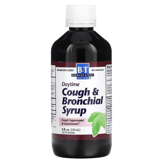 Сироп від кашлю та бронхіту, Childrens Cough & Bronchial Syrup, Boericke & Tafel, денний, 240 мл | Зображення 1