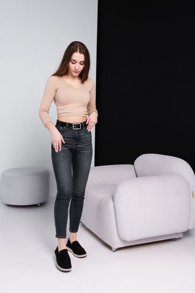 Лоферы женские Fashion Debra 3915 38 размер 245 см Черный | Зображення 9
