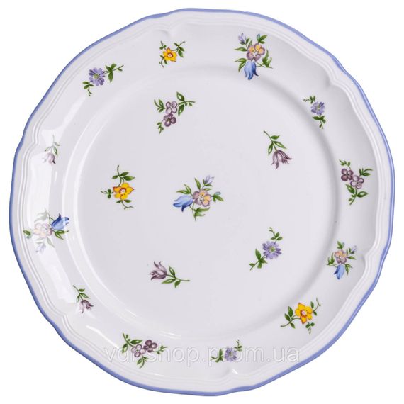 Столовий набір посуду тарілок і чашок 32 предмети на 6 персон Retro Floral порцеляновий, обідній столовий сервіз тарілок YY78-9A | Зображення 3