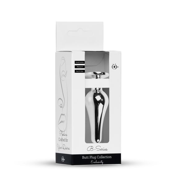 Анальна пробка - Jewellery Silver BUTT PLUG- Green | Зображення 7