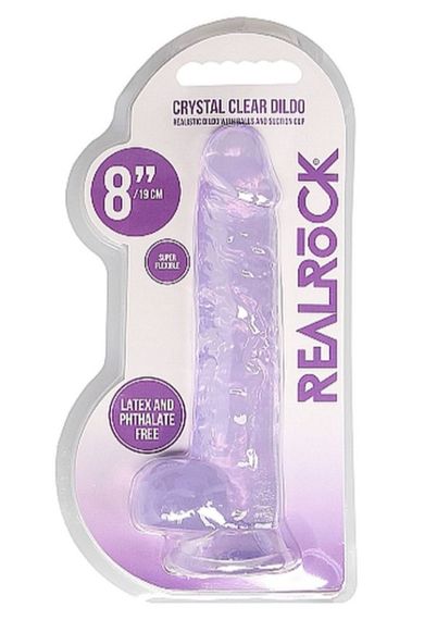 Фалоімітатор - Realrock Dildo 8" Purple Sex Aura | Зображення 1