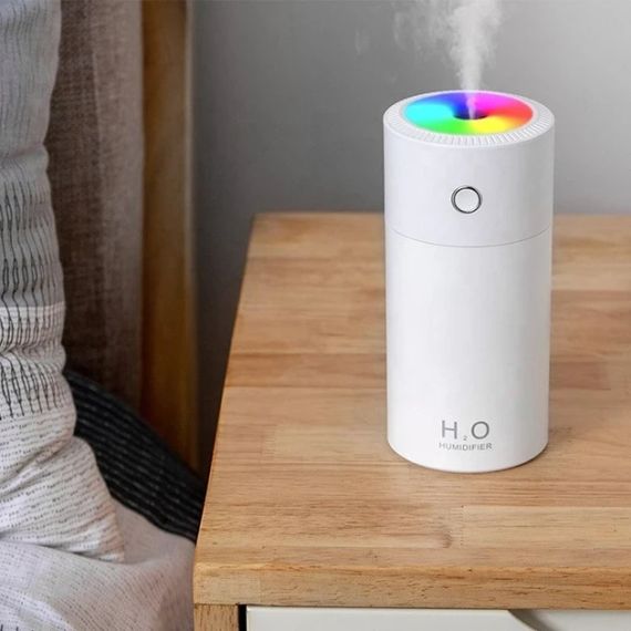 Зволожувач повітря з підсвіткою H2O Colorful HUMIDIFIER білий, USB | Зображення 1