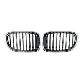 Решетка радиатора BMW 7 F01 12-15 (лев. хром/хром/чёрн.), AutoTechteile, 708 5134, 708 5135
