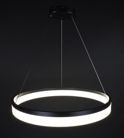 Люстра світлодіодна підвісна LED світильник для квартири на стелю лед 27848 Чорний 30-110х60х60 см. | Зображення 5