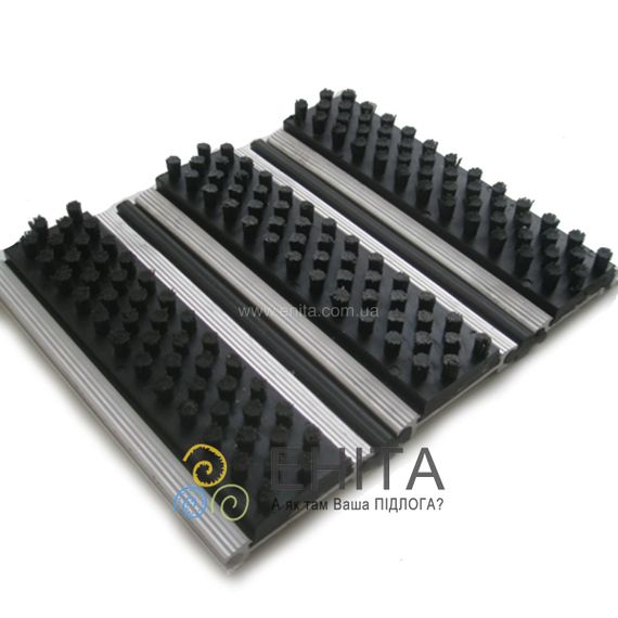 Придверная алюминиевая решетка Оптима Щетка 2м.