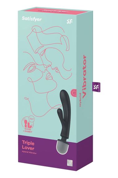 Вібратор-мікрофон Satisfyer Triple Lover потрійна дія, сірий sexstyle | Зображення 5