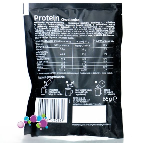 Овсяная каша с протеином Go On Porridge Chocolate 65g | Зображення 1