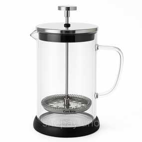 Заварник для чая с прессом Con Brio CB-6460 600 мл, Заварник френч-пресс, Ручной френч прес для чая HL-82
