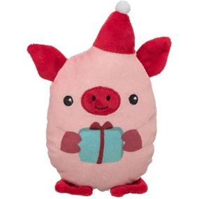 Игрушка для собак Trixie Рождественская свинка плюш 19 см