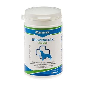 Витамины Canina Welpenkalk Pulver в виде порошка для здоровья костей и зубов у щенят 300 гр