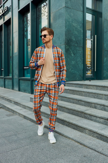 Костюм Джентльмен-2 жовтогарячий S L | Зображення 1