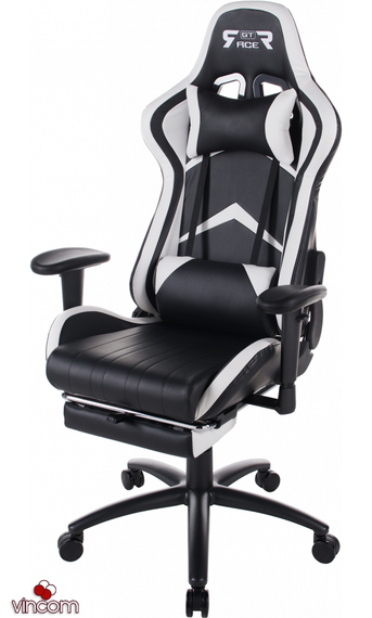 Кресло геймерское GT Racer X-2534-F BlackWhite | Зображення 1
