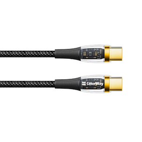 Кабель USB PD Type-C/Type-C ColorWay CW-CBPDCC053-BK 5,0А 1,2м чорний