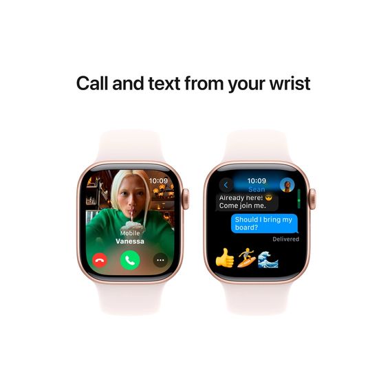 Смарт-годинник Apple Watch Series 10 GPS 42mm Rose Gold Aluminium Case with Light Blush Sport Band - S/M (MWWH3QH/A) | Зображення 6
