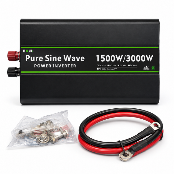 Инвертор  IPS-3000S 12v 220v ( 1500W чистая синусоида ) | Зображення 7