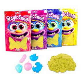 Кінетичний пісок "Magic Sand", 500 г (жовтий)