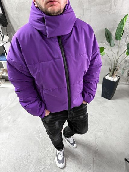 Куртка зимова (матова) зі знімним капюшоном | Зображення 2