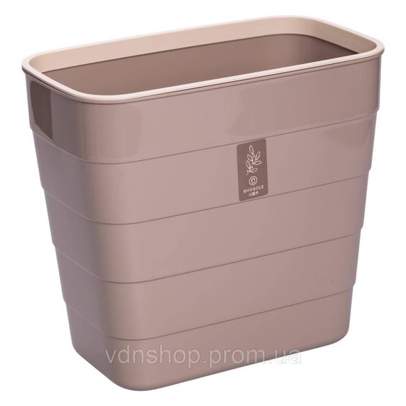 Мусорное ведро на дверцу 6 (л) ведро для мусора пластиковое навесное Коричневый HP-45-18CR