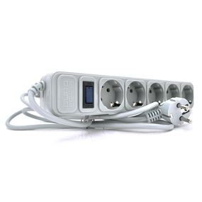 Сетевой удлинитель EUROPOWER EPG518.220В, 2КВт, 5 розеток, 1.8м, сечение 3х0.5мм