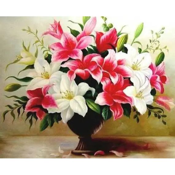 Алмазна мозаїка Лілії 40х50 см ColorArt  SP021 | Зображення 1
