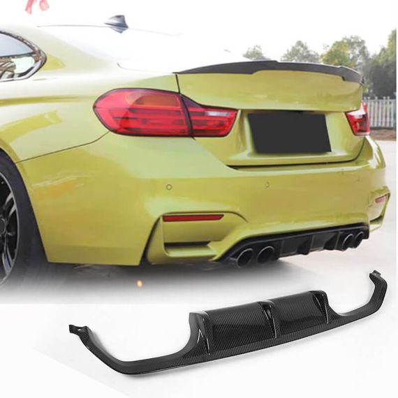 Задний диффузор V10 (для F80, Карбон) для BMW 3 серия F-30/31/34 2012-2019 гг