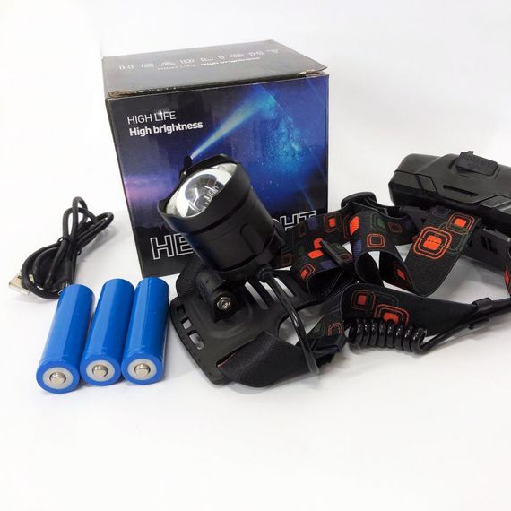 Ліхтар налобний X-Balong XQ-219-HP50 акумуляторний LED zoom з функцією Power Bank 3 VH-125 режими роботи | Зображення 5