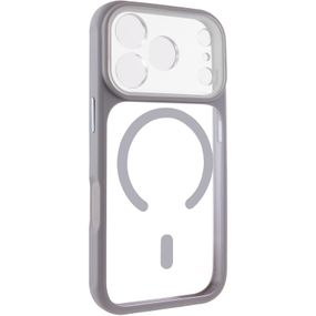 Чохол TPU+PC GETMAN Moon Clear with MagSafe для Apple iPhone 17 Pro Max (6.9") Grey