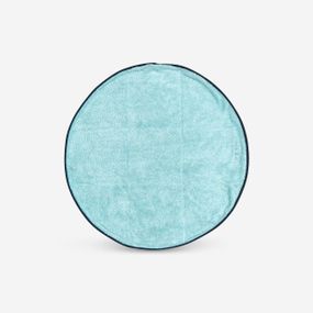 Рушник для ніг двосторонній з мікрофібри діаметр 60 см зелений