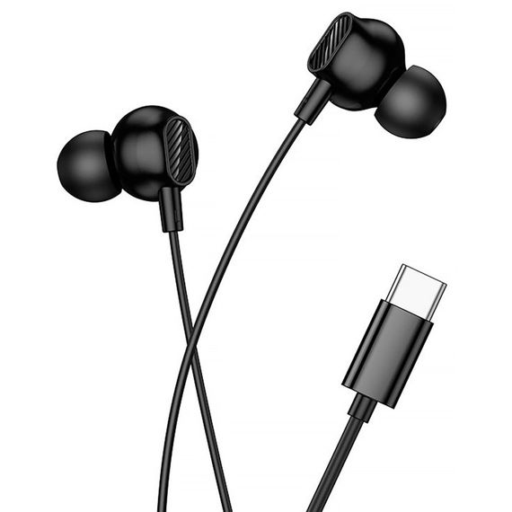 Стерео наушники Hoco M117 Type-C Black | Зображення 2
