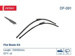 DF-091 DENSO - Комплект склоочисників Flat Blade Kit 750 / 650 мм