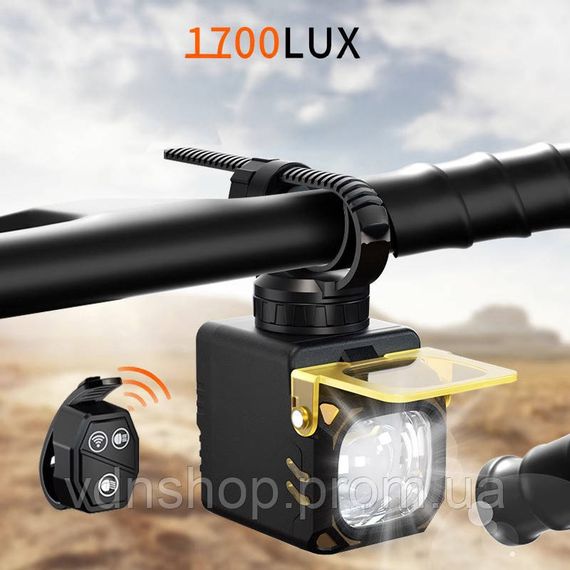 Фара з акумулятором на кермо велосипеда Q05, Фара для велосипеда з зарядкою Ліхтарик для FH-60 | Зображення 2