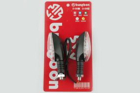 Повороти світлодіодні, човник (пара) (20 LED, чорне, біле скло) ST
