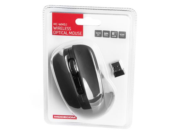 Мишка  Modecom MC-WM9.1, бездротова, 4кн., 1600dpi, чорна | Зображення 5